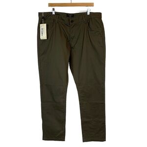 Match & Matchstick Mens Casual 5 Pocket Pants Army Gray - 40